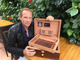 HSH Prince Albert II of Monaco's "Royal Seal Humidor" by Daniel Marshall filled with DM Cigars