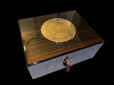 NFL Super Bowl Winner Jamal Lewis's signed Governor Arnold Schwarzenegger "38th Governor Seal Humidor" by Daniel Marshall