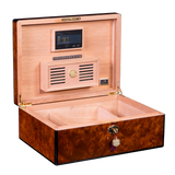 DANIEL MARSHALL 125 HUMIDOR BURL WITH LIFT OUT TRAY INSTALLED - PRIVATE STOCK HUMIDOR