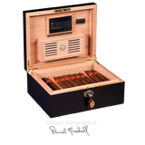 AUTOGRAPHED AMBIENTE BY DANIEL MARSHALL 65 HUMIDOR IN BLACK MATTE