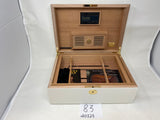 FACTORY FLOOR SALE #83 - AS IS -MATTE WHITE 125 CIGAR HUMIDOR 20125K BY DANIEL MARSHALL
