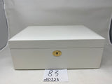 FACTORY FLOOR SALE #83 - AS IS -MATTE WHITE 125 CIGAR HUMIDOR 20125K BY DANIEL MARSHALL