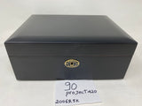 FACTORY FLOOR SALE #90 - AS IS - PROJECT 420 GREEN GOLD BY DANIEL MARSHALL IN BLACK MATTE PRIVATE STOCK HUMIDOR
