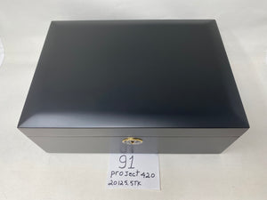 FACTORY FLOOR SALE #91- AS IS - PROJECT 420 BY DANIEL MARSHALL FOR GREEN GOLD IN BLACK MATTE PRIVATE STOCK HUMIDOR