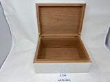 FACTORY FLOOR SALE #102 - AS IS -100 CIGAR HUMIDOR IN BRILLIANT WHITE BY DANIEL MARSHALL PRIVATE STOCK HUMIDOR