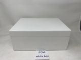 FACTORY FLOOR SALE #102 - AS IS -100 CIGAR HUMIDOR IN BRILLIANT WHITE BY DANIEL MARSHALL PRIVATE STOCK HUMIDOR