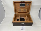 FACTORY FLOOR SALE #127 - RARE 1 OF 1 DM ARCHIVES MUSEUM AMERICANA COLLECTION- 100 CIGAR HUMIDOR 30100.2 WITH INLAYED SILVER US COINS BY DANIEL MARSHALL