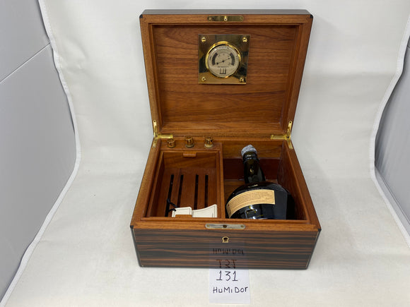 FACTORY FLOOR SALE #131 - RARE 1 OF 1 FIRST HUMIDOR DANIEL MADE FOR ALFRED DUNHILL CIRA 1982 MACASSAR EBONY HUMIDOR