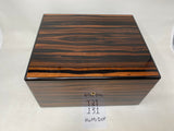 FACTORY FLOOR SALE #131 - RARE 1 OF 1 FIRST HUMIDOR DANIEL MADE FOR ALFRED DUNHILL CIRA 1982 MACASSAR EBONY HUMIDOR