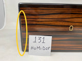 FACTORY FLOOR SALE #131 - RARE 1 OF 1 FIRST HUMIDOR DANIEL MADE FOR ALFRED DUNHILL CIRA 1982 MACASSAR EBONY HUMIDOR