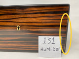 FACTORY FLOOR SALE #131 - RARE 1 OF 1 FIRST HUMIDOR DANIEL MADE FOR ALFRED DUNHILL CIRA 1982 MACASSAR EBONY HUMIDOR