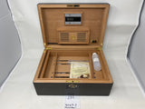FACTORY FLOOR SALE #135 - AS IS -125 CIGAR HUMIDOR CALIFORNIA ASSEMBLY SEAL 30125.2 MACASSAR BY DANIEL MARSHALL 65 HUMIDOR PRIVATE STOCK HUMIDOR