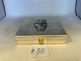 FACTORY FLOOR SALE #36 - 1 of 1  HAND PAINTED ON STERLING SILVER TERMINATOR SKULL  HUMIDOR BY DANIEL MARSHALL