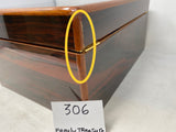 FACTORY FLOOR SALE #306 - FROM DM MUSEUM ARCHIVES -1 OF 1 - FAMILY TRIBUTE CHEST WITH BRASS URN BY DANIEL MARSHALL