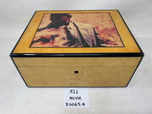 FACTORY FLOOR SALE #311 - RARE FROM DM MUSEUM ARCHIVES COLLECTORS MOVIE MEMORABILIA MADE FOR DIRECTOR TONY SCOTT "MAN OF FIRE" TO GIVE TO DENZEL WASHINGTON- 65 CIGAR HUMIDOR 30065.4 BIRDSEYE MAPLE BY DANIEL MARSHALL
