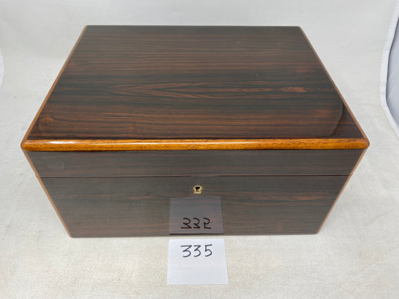 FACTORY FLOOR SALE #335 - RARE 1 OF 1 FROM MUSUEM ARCHIVES - BRAZILIAN ROSEWOOD JEWELRY BOX FROM DM ARCHIVES