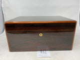 FACTORY FLOOR SALE #331 - BRAZILIAN ROSEWOOD JEWELRY BOX FROM OUR MUSUEM ARCHIVES