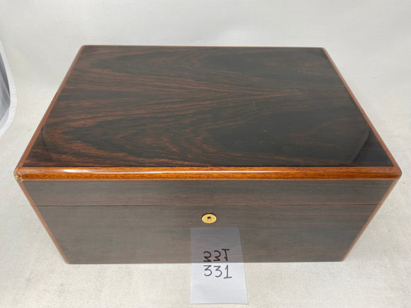 FACTORY FLOOR SALE #331 - BRAZILIAN ROSEWOOD JEWELRY BOX FROM OUR MUSUEM ARCHIVES