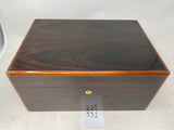 FACTORY FLOOR SALE #331 - BRAZILIAN ROSEWOOD JEWELRY BOX FROM OUR ARCHIVES