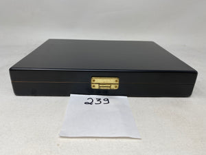 FACTORY FLOOR SALE #239 - AS IS - BLACK MATTE TRAVEL HUMIDOR MADE FOR MANUEL QUESADA 40TH ANNIVERSARY CIGAR ARCHIVE PIECE