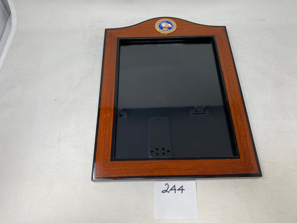FACTORY FLOOR SALE #244 - FROM ARCHIVES CALIFORNIA GOVERNOR SEAL PRECIOUS ROSEWOOD PICTURE FRAME  8 1/2