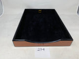 FACTORY FLOOR SALE #274 - RARE FROM DM MUSEUM ALFRED DUNHILL COCOBOLO ROSEWOOD LETTER TRAY BY DANIEL MARSHALL