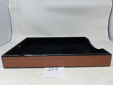 FACTORY FLOOR SALE #274 - RARE FROM DM MUSEUM ALFRED DUNHILL COCOBOLO ROSEWOOD LETTER TRAY BY DANIEL MARSHALL
