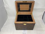 FACTORY FLOOR SALE #266 - PRECIOUS BURL TRIBUTE  OR JEWELRY CHEST BY DANIEL MARSHALL