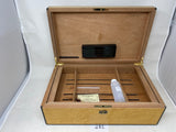 FACTORY FLOOR SALE #281 - AS IS - BIRDSEYE MAPLE MADE FOR ALFRED DUNHILL OF LONDON -150 CIGAR HUMIDOR 30150.4 BY DANIEL MARSHALL PRIVATE STOCK HUMIDOR
