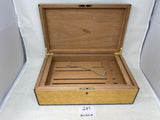 FACTORY FLOOR SALE #285 - AS IS - BIRDSEYE MAPLE MADE FOR ALFRED DUNHILL OF LONDON -150 CIGAR HUMIDOR 30150.4 BY DANIEL MARSHALL PRIVATE STOCK HUMIDOR