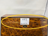 FACTORY FLOOR SALE #289 - AS IS -FROM DM ARCHIVES RARE DM MADE FOR ALFRED DUNHILL PRECIOUS BURL TREASURE CHEST- 125 CIGAR HUMIDOR 90125.3 BY DANIEL MARSHALL PRIVATE STOCK HUMIDOR