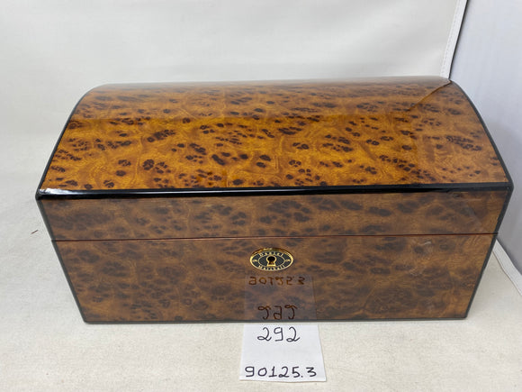 FACTORY FLOOR SALE #292 - AS IS -RARE DM MADE FOR ALFRED DUNHILL PRECIOUS BURL TREASURE CHEST- 125 CIGAR HUMIDOR 90125.3 BY DANIEL MARSHALL PRIVATE STOCK HUMIDOR