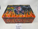 FACTORY FLOOR SALE #143 - AS IS -HAND PAINTED BY FAMOUS MURALIST "SMACK"  125 CIGAR HUMIDOR "THE CAMPFIRE" DM IMAGE BY DANIEL MARSHALL