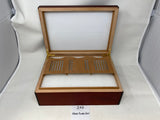 FACTORY FLOOR SALE #147 - Top rated Rare Milk Glass Lined 125 CIGAR HUMIDOR COCOBOLO ROSEWOOD MATTE FINISH BY DANIEL MARSHALL - CREATED FOR NAT SHERMAN