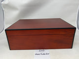 FACTORY FLOOR SALE #147 - Top rated Rare Milk Glass Lined 125 CIGAR HUMIDOR COCOBOLO ROSEWOOD MATTE FINISH BY DANIEL MARSHALL - CREATED FOR NAT SHERMAN