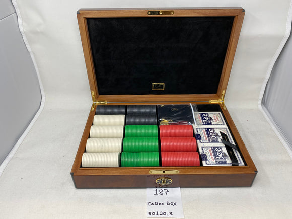 FACTORY FLOOR SALE #187 - NEVER TO BE MADE AGAIN FROM DM MUSEUM ARCHIVES - THIS RARE PIECE 50120.3 CASINO BOX BY DANIEL MARSHALL PRIVATE STOCK HUMIDOR