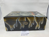 FACTORY FLOOR SALE #120 -1 OF 1 -  125 CIGAR HUMIDOR 20125.5K SKULL HAND PAINTED BY FAMOUS STREET ARTIST AND MURALIST SMACK - DANIEL MARSHALL  HUMIDOR