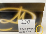 FACTORY FLOOR SALE #120 -1 OF 1 -  125 CIGAR HUMIDOR 20125.5K SKULL HAND PAINTED BY FAMOUS STREET ARTIST AND MURALIST SMACK - DANIEL MARSHALL  HUMIDOR