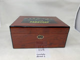 FACTORY FLOOR SALE #118 - RARE FROM DM ARCHIVES COCOBOLO ROSEWOOD ARNOLD SCHWARZENEGGER'S "SABOTAGE" MOVIE HUMIDOR  BY DANIEL MARSHALL FROM ARCHIVES