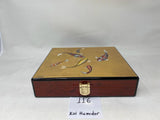 From DM Museum Personal Archives - 24KT GOLD SWIMMING KOI FISH HUMIDOR BY DANIEL MARSHALL