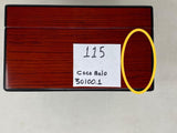 FACTORY FLOOR SALE #115 - AS IS - Rare Milk Glass Lined 125 CIGAR HUMIDOR COCOBOLO ROSEWOOD BY DANIEL MARSHALL - CREATED FOR NAT SHERMAN