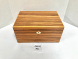 FACTORY FLOOR SALE ITEM #42 ZEBRAWOOD 150 PRIVATE STOCK HUMIDOR