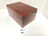 FACTORY FLOOR SALE ITEM #49 BURL AMBIENTE BY DM 20150 PRIVATE STOCK HUMIDOR