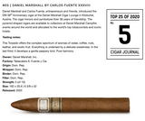 DM 38TH XXXVIII ANNIVERSARY CIGARS BY CARLOS FUENTE IN MACASSAR EBONY DESK TRAVEL HUMIDOR