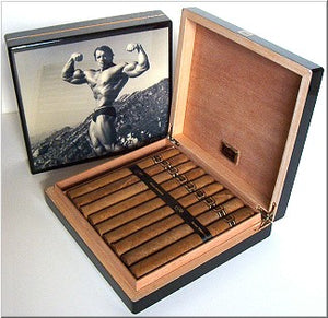 Arnold Schwarzenegger "Double Bicep Pose" Humidor by Daniel Marshall