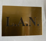 Custom Engraved Brass Plaque