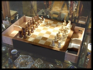 Rare "Chess Humidor" by Daniel Marshall Circa 1997