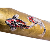 From DM Museum Personal Archives - 24KT GOLD SWIMMING KOI FISH HUMIDOR BY DANIEL MARSHALL